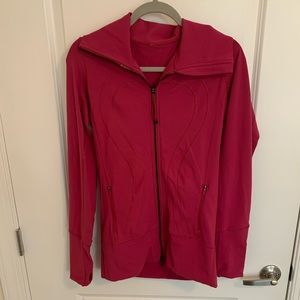 Lululemon magenta zip up jacket